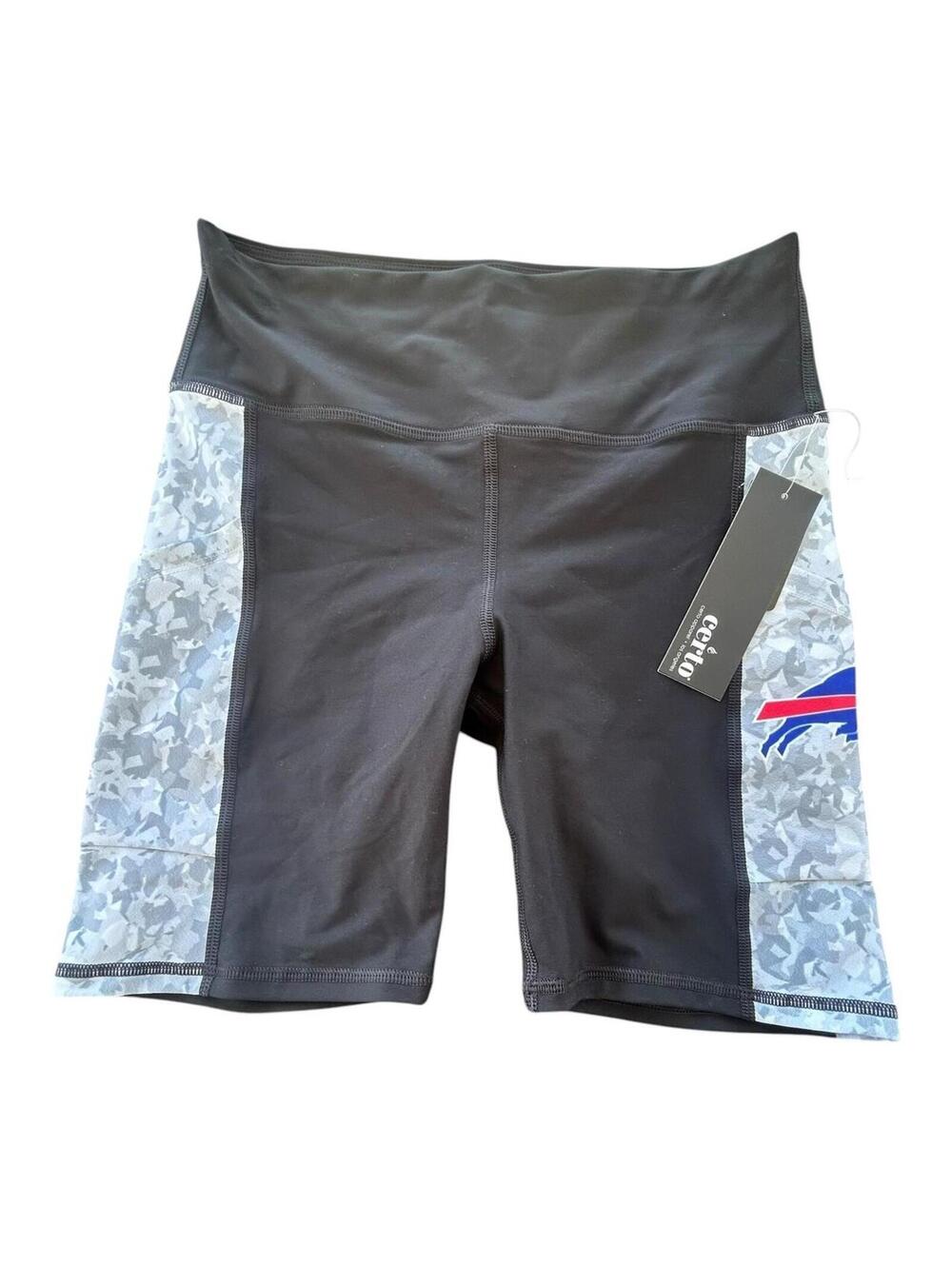 NFL Certo Buffalo Bills logo team apparel unisex bike athletic shorts size L New